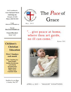 Pace Newsletter â May 2015
