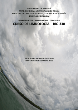 Curso LIMNOLOGIA 2015 - Gracilarias de PanamÃ¡