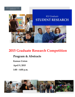 Program of Research Abstracts - Graduate Studies