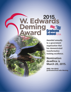 2015 Deming Award Nomination Form