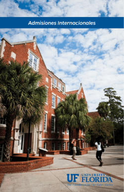 Admisiones Internacionales - Graduate School | University of Florida