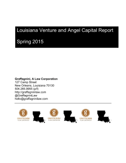 Louisiana Venture & Angel Capital Report