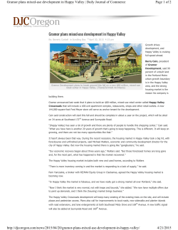 Gramor plans mixed-use development in Happy Valley Page 1 of 2