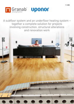 A subfloor system and an underfloor heating system â together a