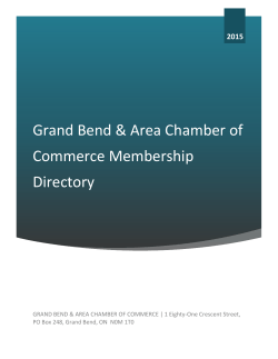 Grand Bend & Area Chamber of Commerce Membership Directory