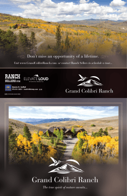 Brochure - Grand Colibri Ranch