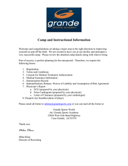 2015 Residential Soccer Camps