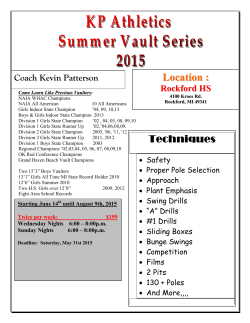 KP Athletics Summer Vault Series