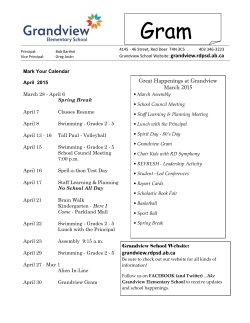 March 2015-Newsletter - Grandview Elementary School