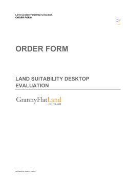 ORDER FORM - grannyflatland.com.au