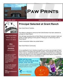 Paw Prints - Grant Ranch School K-8