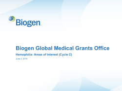 Biogen Global Medical Grants Office