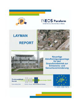Layman Report D - Ineos Life+ Projekt