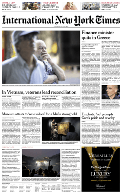 IHT Asia Front Page - The New York Times