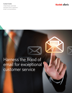 Harness the flood of email for exceptional customer service