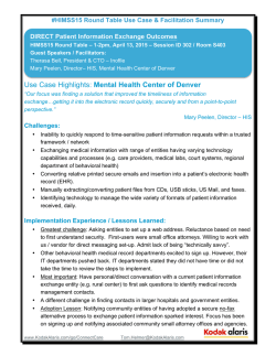 Use Case / Round Table Guide