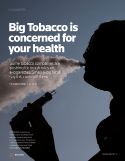 Big Tobacco is concerned for your health