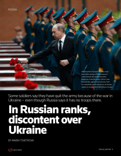 In Russian ranks, discontent over Ukraine