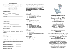 Gravely Multi-Sport Summer Camp 2015