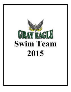Swim Team Packet 2015