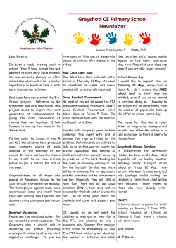 Grayshott CE Primary School Newsletter