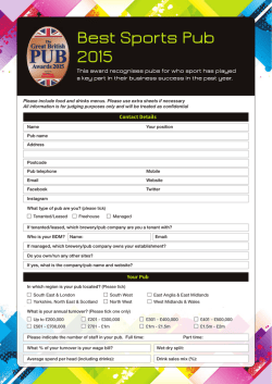 Best Sports Pub 2015 - Great British Pub Awards