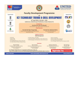 FDP on ICT Technology Trends & Skill Development by UPTU and