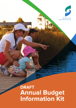 2015-2016 Draft Budget information kit