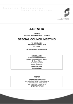 1 April 2015 - Greater Shepparton City Council