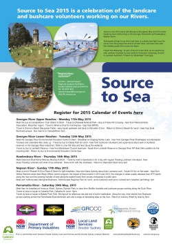Read the flyer - Greater Sydney Landcare Network