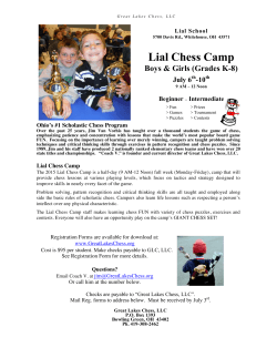 2015 Lial Chess Camp FLYER