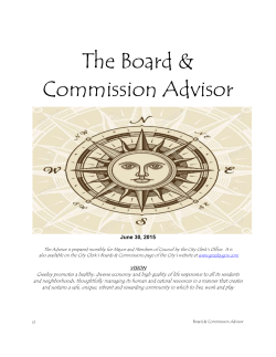 The Board & Commission Advisor