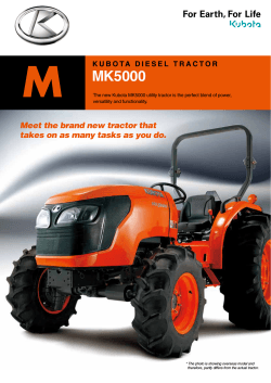 kubota diesel tractor m mk5000