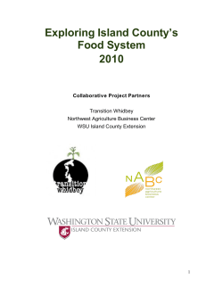 Exploring Island County`s Food System 2010