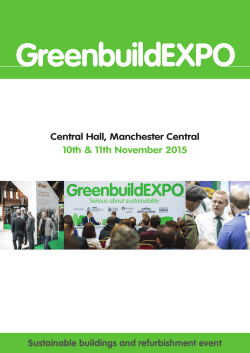 Greenbuild Expo November 10th & 11th 2015