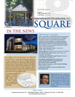 Issue 3, 2010 - Greenebaum Structures, PC