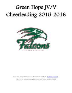 Green Hope JV/V Cheerleading 2015-2016