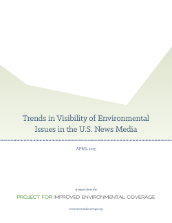 Trends in Visibility of Environmental Issues in the U.S. News Media