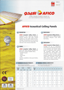 AFICO Acoustical Ceiling Panels