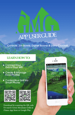 app user guide - Green Mountain Grills