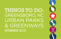 THINGS TO DO: - Greensboro Partnership