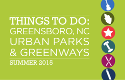 THINGS TO DO: - Greensboro Partnership