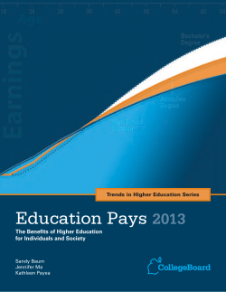 Education Pays 2013 - University Center | Greenville, SC
