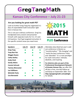 2015 PLUS Conference