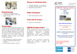 Day Courses Brochure - Galway Roscommon etb Training