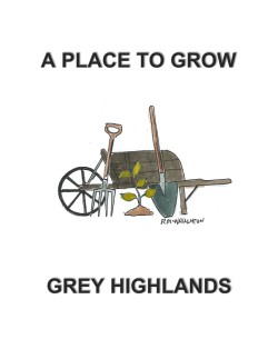 A Place To Grow PDF - Grey Highlands Chamber of Commerce