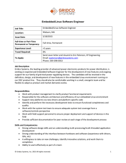 Embedded/Linux Software Engineer