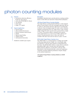 photon counting modules