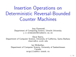 Insertion Operations on Deterministic Reversal