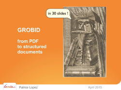 GROBID Documentation
